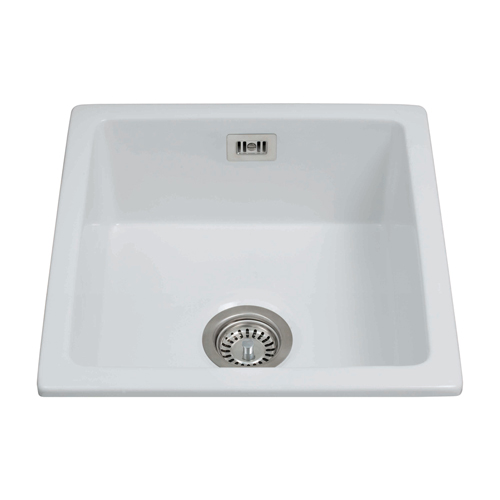KC42WH - Ceramic undermount single bowl sink