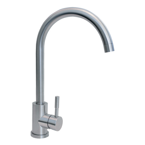 TC31SS - Single lever swan neck stainless steel tap